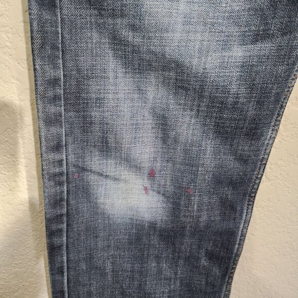 Levis 513 Slim Straight Fit Blue Denim Jeans W32 L32 Mens Casual Wear - Picture 10 of 16